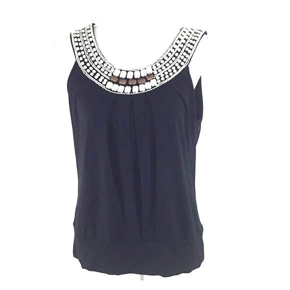Alfani Tops - 3/$20 Alfani Petite Beaded Sleeveless Top Size P/M